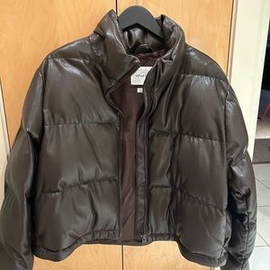 Wilfred free faux leather puffer